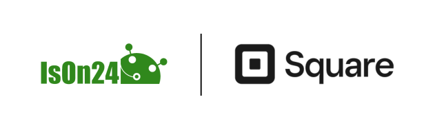 IsOn24 AI Voice Assistant and SquareUp Logo