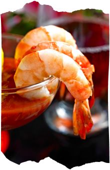 A sea food restaurant serving crabs